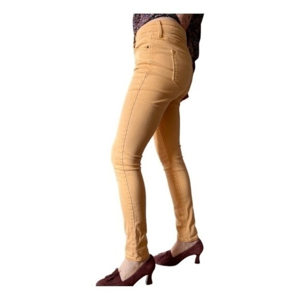 OLD NAVY Rockstar Tan Cotton Jeans Women Size 8 Mid Rise 29" Inseam VG - Picture 4 of 9